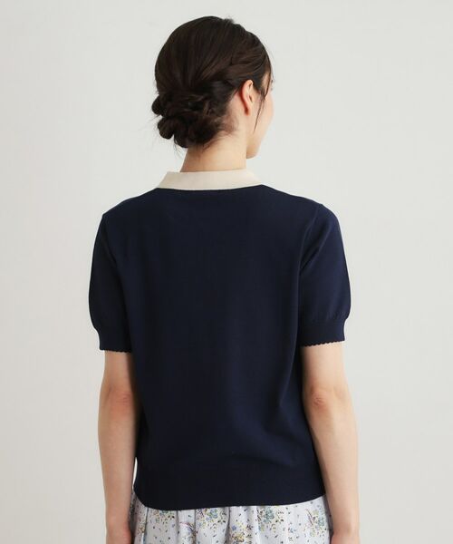 LAURA ASHLEY / ローラ アシュレイ ニット・セーター | 【人気デザイン！新色追加／洗える】衿付きプルオーバーニット | 詳細15