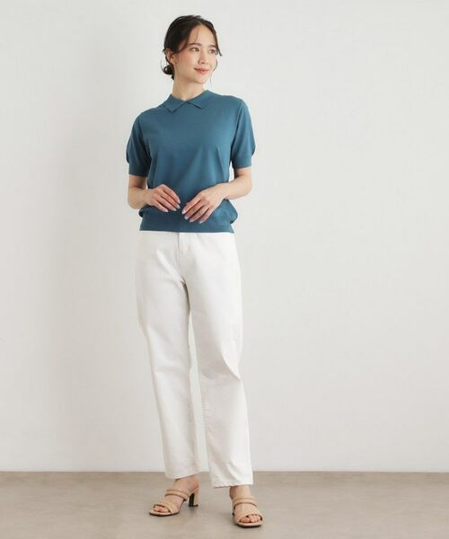 LAURA ASHLEY / ローラ アシュレイ ニット・セーター | 【人気デザイン！新色追加／洗える】衿付きプルオーバーニット | 詳細7