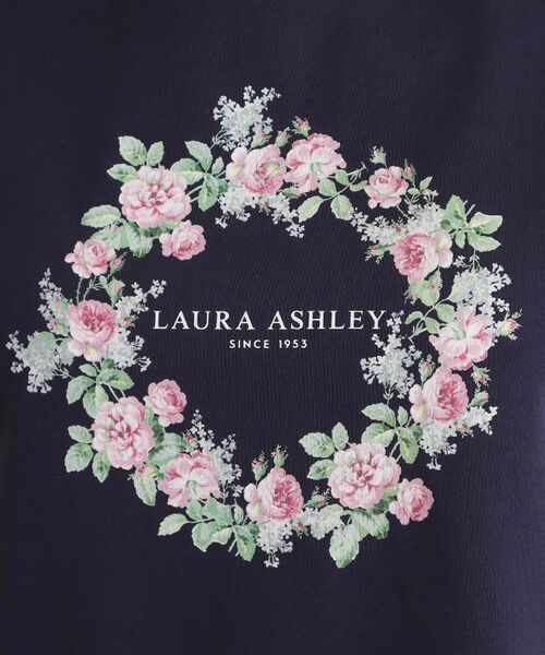 LAURA ASHLEY / ローラ アシュレイ Tシャツ | 【コットン100％／洗える】リースフローラル プリントTシャツ | 詳細12