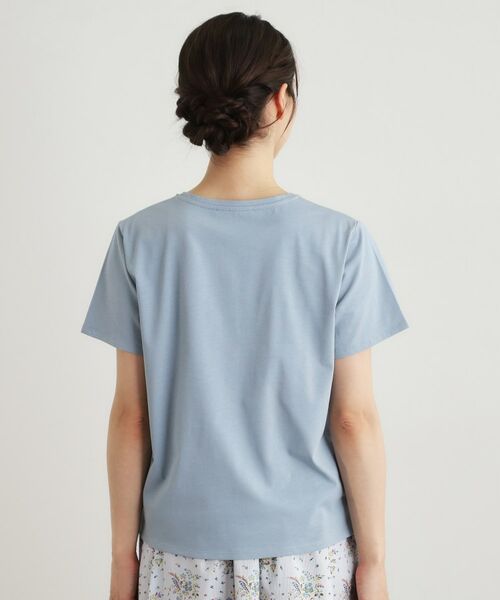 LAURA ASHLEY / ローラ アシュレイ Tシャツ | 【コットン100％／洗える】リースフローラル プリントTシャツ | 詳細15
