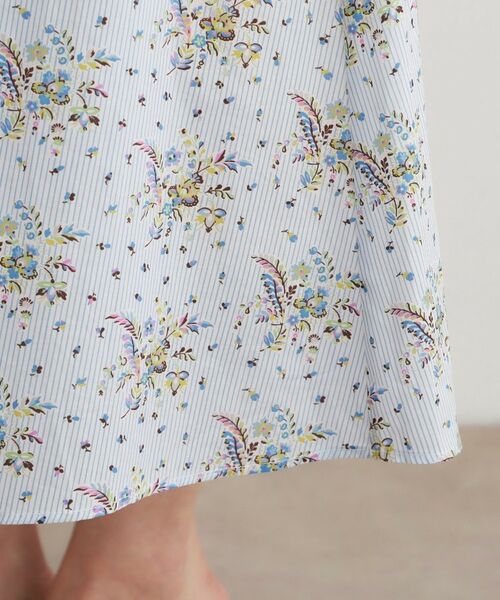 LAURA ASHLEY / ローラ アシュレイ ロング・マキシ丈スカート | 【コットン100％／洗える／ウエストゴム仕様】サジェストン柄スカート | 詳細14