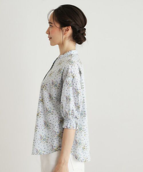 LAURA ASHLEY / ローラ アシュレイ シャツ・ブラウス | 【7分袖／コットン100％／洗える】サジェストン柄ブラウス | 詳細10