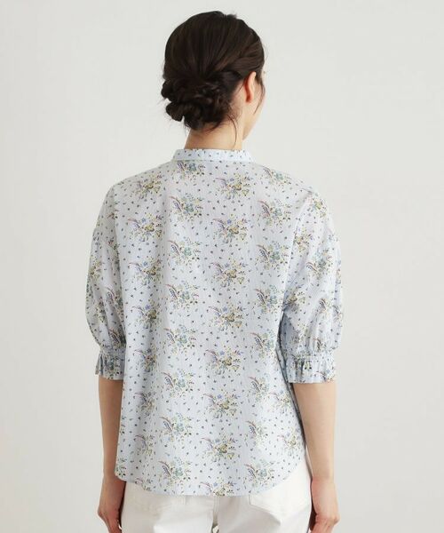 LAURA ASHLEY / ローラ アシュレイ シャツ・ブラウス | 【7分袖／コットン100％／洗える】サジェストン柄ブラウス | 詳細11