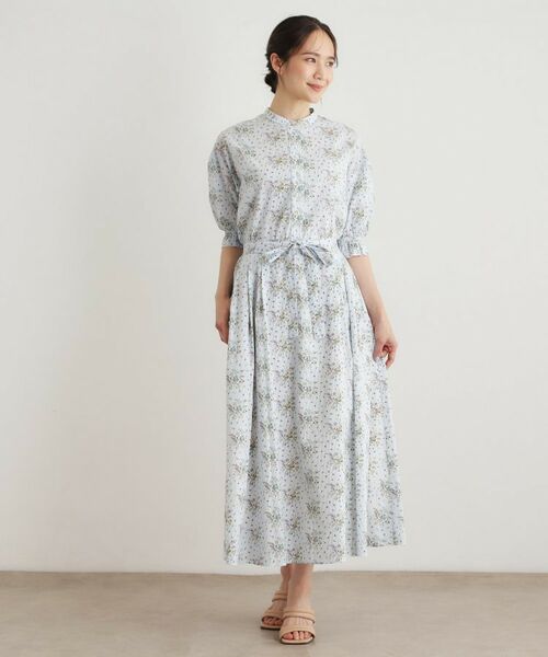 LAURA ASHLEY / ローラ アシュレイ シャツ・ブラウス | 【7分袖／コットン100％／洗える】サジェストン柄ブラウス | 詳細7
