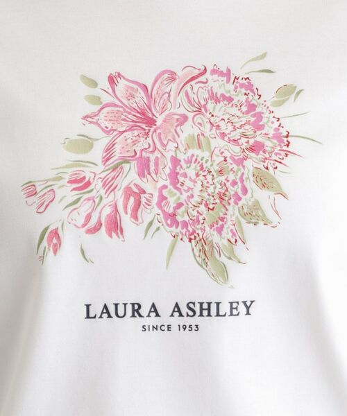 LAURA ASHLEY / ローラ アシュレイ カットソー | 【人気デザイン！汗染み防止／コットン100％】リリス柄 プリントTシャツ | 詳細4