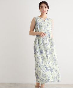 LAURA ASHLEY / ローラ アシュレイ ロング・マキシ丈ワンピース | 【リネン100％／洗える】リリス柄ワンピース