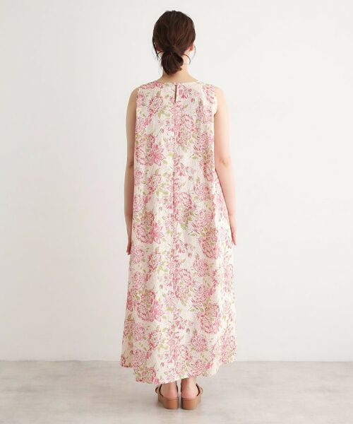 LAURA ASHLEY / ローラ アシュレイ ロング・マキシ丈ワンピース | 【リネン100％／洗える】リリス柄ワンピース | 詳細18