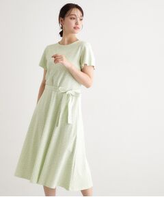 LAURA ASHLEY / ローラ アシュレイ ロング・マキシ丈ワンピース | 【接触冷感／洗える】スウィート アリッサム柄スムースワンピース