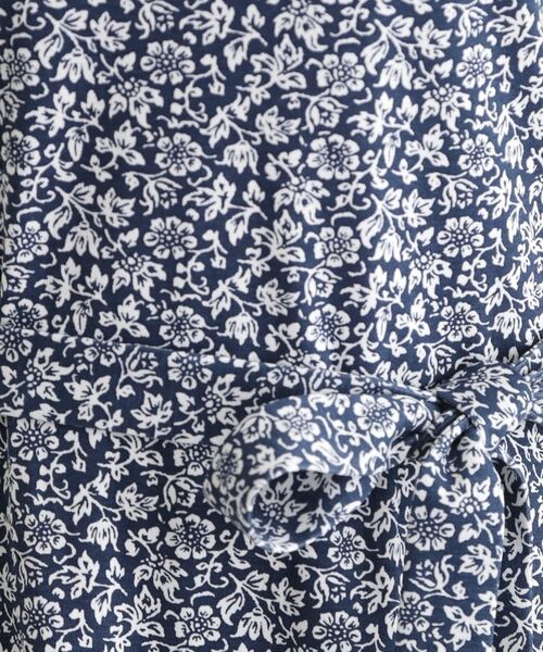 LAURA ASHLEY / ローラ アシュレイ ロング・マキシ丈ワンピース | 【接触冷感／洗える】スウィート アリッサム柄スムースワンピース | 詳細12