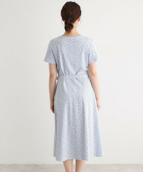 LAURA ASHLEY / ローラ アシュレイ ロング・マキシ丈ワンピース | 【接触冷感／洗える】スウィート アリッサム柄スムースワンピース | 詳細15