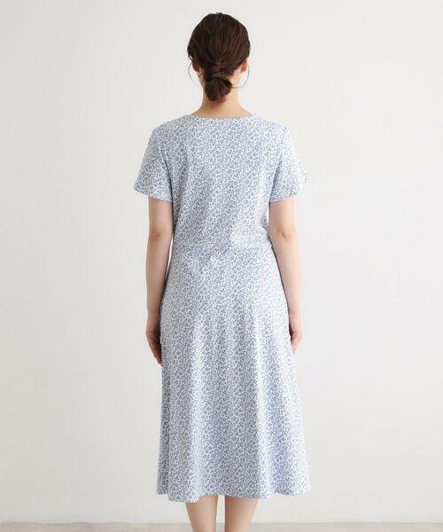 LAURA ASHLEY / ローラ アシュレイ ロング・マキシ丈ワンピース | 【接触冷感／洗える】スウィート アリッサム柄スムースワンピース | 詳細20