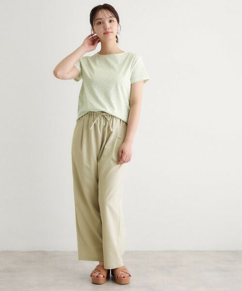 LAURA ASHLEY / ローラ アシュレイ パンツ | 【接触冷感／抗ピル／UVカット／2WAYストレッチ】多機能セミワイドパンツ | 詳細6