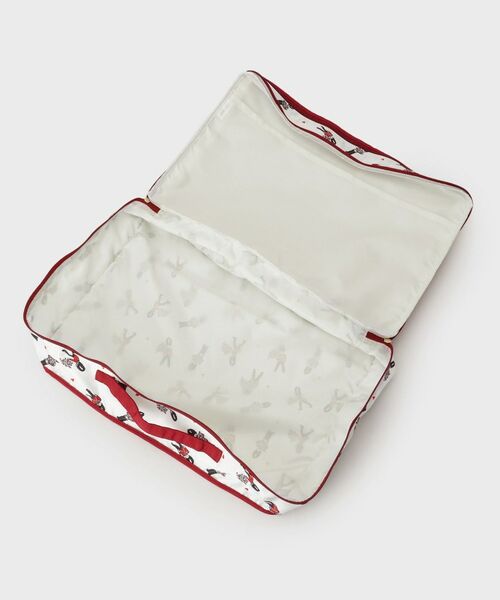 LAURA ASHLEY / ローラ アシュレイ ポーチ | 【撥水加工/２層構造/メッシュポケット付き】トラベルポーチLL　ヴィンテージソルジャー柄 | 詳細4