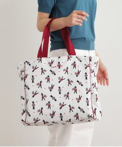 LAURA ASHLEY / ローラ アシュレイ トートバッグ | ヴィンテージソルジャー柄 トラベル トートバッグ