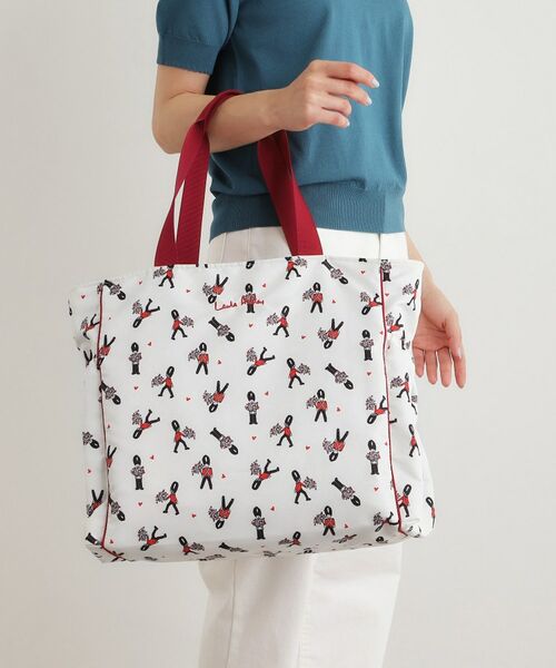 LAURA ASHLEY / ローラ アシュレイ トートバッグ | ヴィンテージソルジャー柄 トラベル トートバッグ | 詳細1