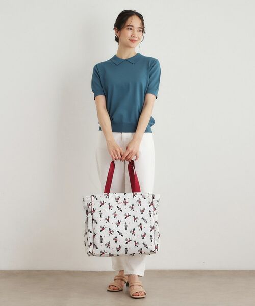 LAURA ASHLEY / ローラ アシュレイ トートバッグ | ヴィンテージソルジャー柄 トラベル トートバッグ | 詳細2
