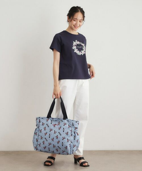 LAURA ASHLEY / ローラ アシュレイ トートバッグ | ヴィンテージソルジャー柄 トラベル トートバッグ | 詳細4