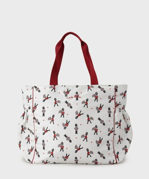 LAURA ASHLEY / ローラ アシュレイ トートバッグ | ヴィンテージソルジャー柄 トラベル トートバッグ | 詳細6