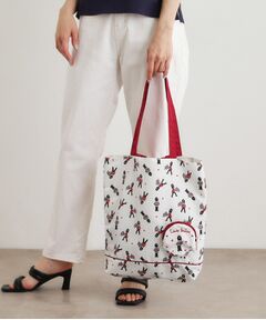 LAURA ASHLEY / ローラ アシュレイ トートバッグ | ヴィンテージソルジャー柄 パッカブル トートバッグ