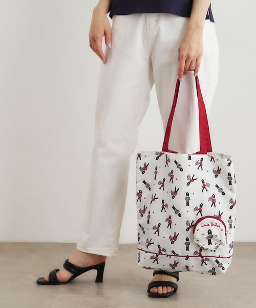 LAURA ASHLEY / ローラ アシュレイ トートバッグ | ヴィンテージソルジャー柄 パッカブル トートバッグ | 詳細1