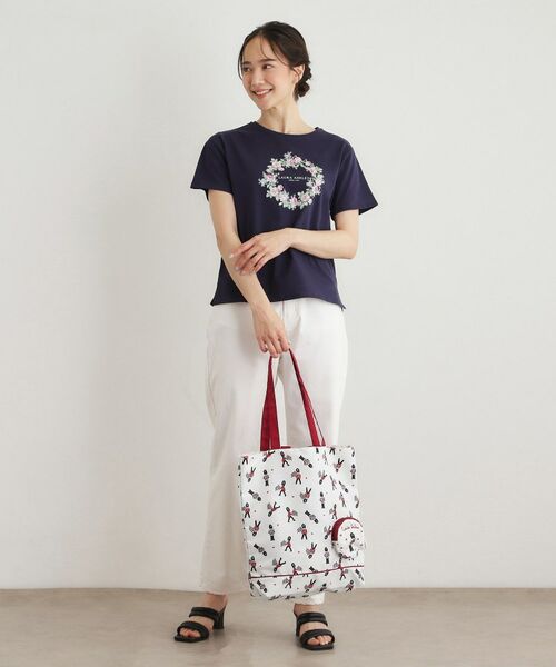 LAURA ASHLEY / ローラ アシュレイ トートバッグ | ヴィンテージソルジャー柄 パッカブル トートバッグ | 詳細2