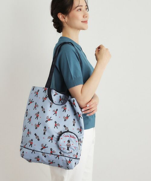 LAURA ASHLEY / ローラ アシュレイ トートバッグ | ヴィンテージソルジャー柄 パッカブル トートバッグ | 詳細3