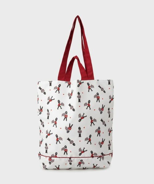 LAURA ASHLEY / ローラ アシュレイ トートバッグ | ヴィンテージソルジャー柄 パッカブル トートバッグ | 詳細8