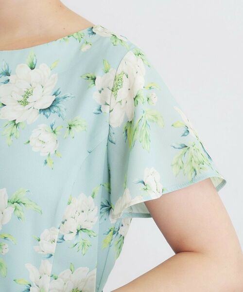 LAURA ASHLEY / ローラ アシュレイ ミニ丈・ひざ丈ワンピース | 【2WAYウエストリボン／洗える／総裏付き】ウィズリー柄ワンピース | 詳細18
