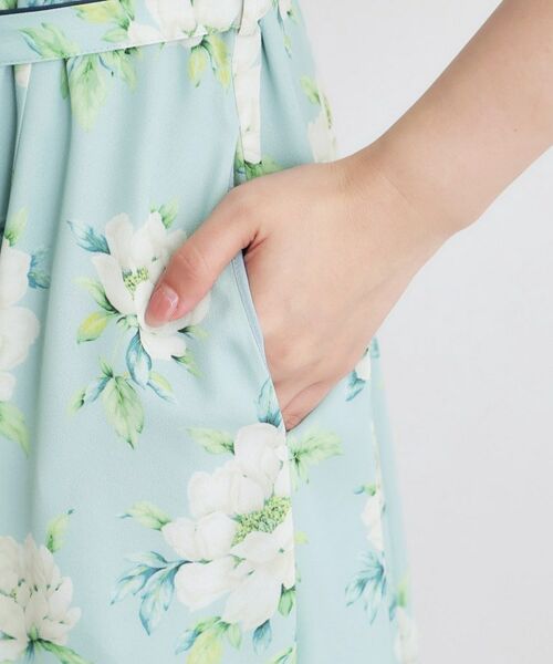 LAURA ASHLEY / ローラ アシュレイ ミニ丈・ひざ丈ワンピース | 【2WAYウエストリボン／洗える／総裏付き】ウィズリー柄ワンピース | 詳細20
