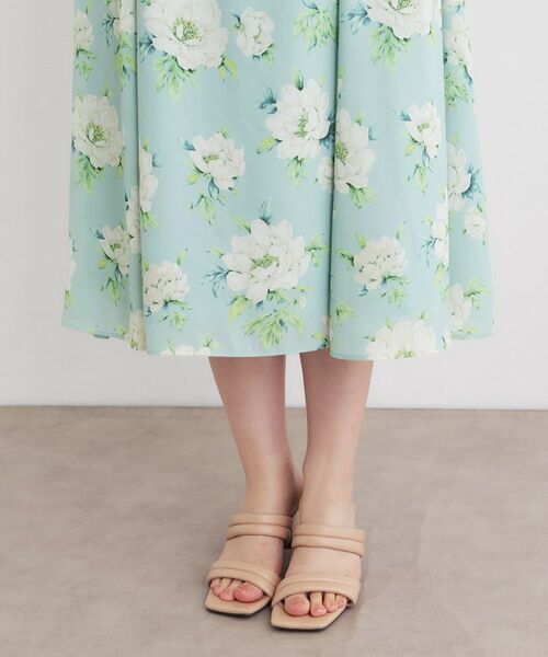 LAURA ASHLEY / ローラ アシュレイ ミニ丈・ひざ丈ワンピース | 【2WAYウエストリボン／洗える／総裏付き】ウィズリー柄ワンピース | 詳細21