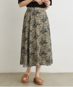 LAURA ASHLEY / ローラ アシュレイ ロング・マキシ丈スカート | 【洗える／セットアップ可／ウエストゴム仕様】トワル ディライト柄スカート