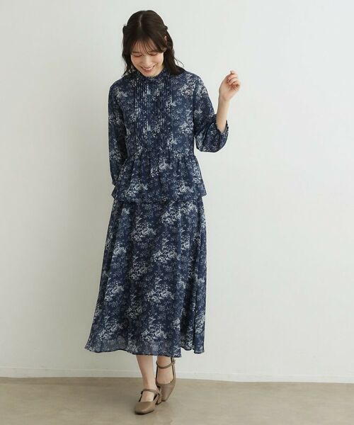LAURA ASHLEY / ローラ アシュレイ ロング・マキシ丈スカート | 【洗える／セットアップ可／ウエストゴム仕様】トワル ディライト柄スカート | 詳細3