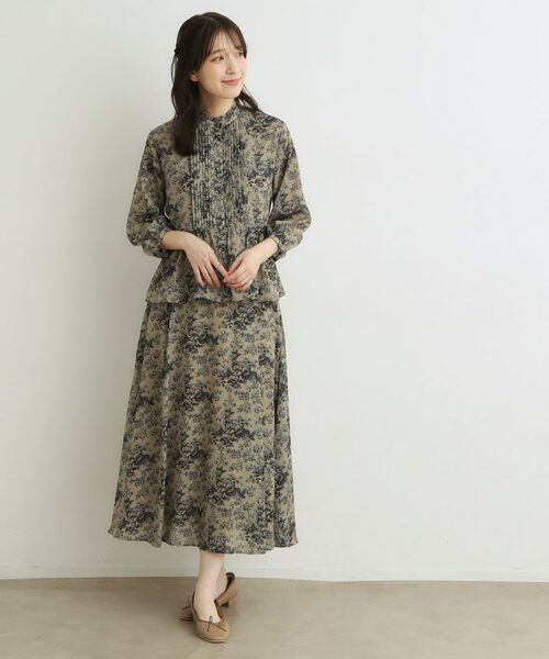 LAURA ASHLEY / ローラ アシュレイ ロング・マキシ丈スカート | 【洗える／セットアップ可／ウエストゴム仕様】トワル ディライト柄スカート | 詳細6