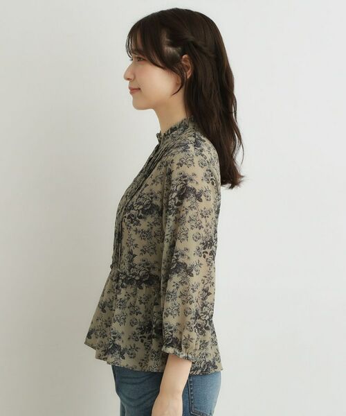 LAURA ASHLEY / ローラ アシュレイ シャツ・ブラウス | 【7分袖／羽織におすすめ！洗える／セットアップ可】トワル ディライト柄ブラウス | 詳細10