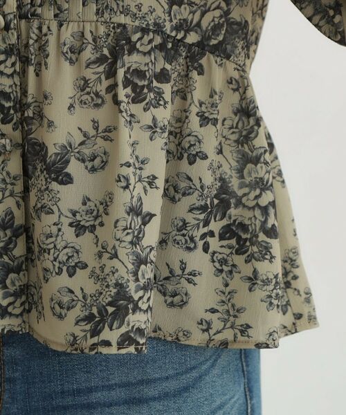 LAURA ASHLEY / ローラ アシュレイ シャツ・ブラウス | 【7分袖／羽織におすすめ！洗える／セットアップ可】トワル ディライト柄ブラウス | 詳細14