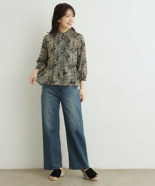 LAURA ASHLEY / ローラ アシュレイ シャツ・ブラウス | 【7分袖／羽織におすすめ！洗える／セットアップ可】トワル ディライト柄ブラウス | 詳細3
