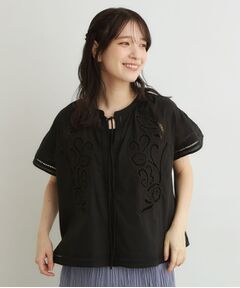 LAURA ASHLEY / ローラ アシュレイ シャツ・ブラウス | 【洗える／コットン100％】カットワークレースブラウス