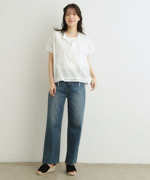 LAURA ASHLEY / ローラ アシュレイ シャツ・ブラウス | 【洗える／コットン100％】カットワークレースブラウス | 詳細3