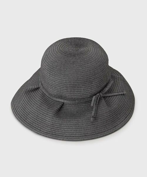 LAURA ASHLEY / ローラ アシュレイ ハット | 【折り畳み・サイズ調整可／洗える】ブレード キャプリーヌハット（チャコールグレー(013)）
