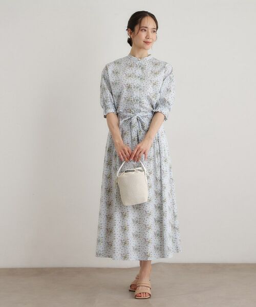 LAURA ASHLEY / ローラ アシュレイ ショルダーバッグ | 【取外し可ショルダーベルト付き】ウィービングドローストリングバッグ | 詳細2