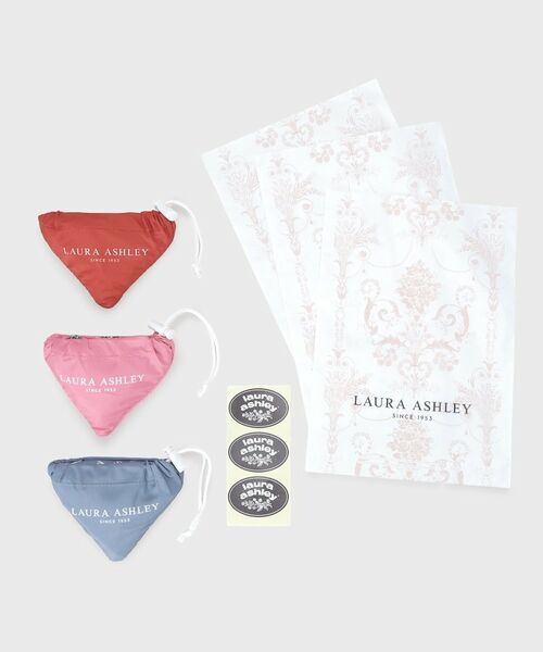 LAURA ASHLEY / ローラ アシュレイ エコバッグ | 【WEB限定／ギフトにおすすめ！／ラッピング資材付き】別柄パッカブル 3個入りアソートセット | 詳細1