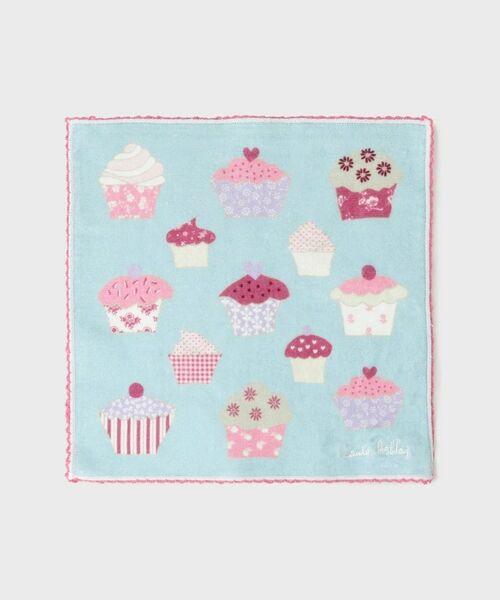 LAURA ASHLEY / ローラ アシュレイ ハンカチ | カップ ケーキ柄 タオルハンカチ | 詳細1