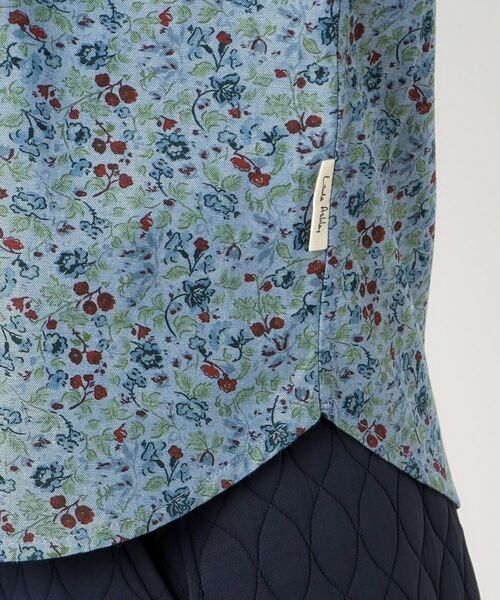 LAURA ASHLEY / ローラ アシュレイ シャツ・ブラウス | 【コットン100％／日本製／ワンマイルウエア】ロサ サンクタ柄 ダンガリーブラウス | 詳細6