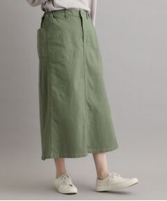 LAURA ASHLEY / ローラ アシュレイ ロング・マキシ丈スカート | 【日本製】ムラサテンストレッチスカート