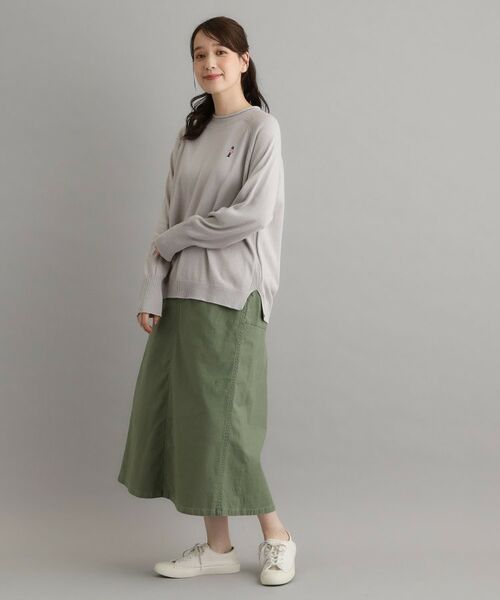 LAURA ASHLEY / ローラ アシュレイ ロング・マキシ丈スカート | 【日本製】ムラサテンストレッチスカート | 詳細8