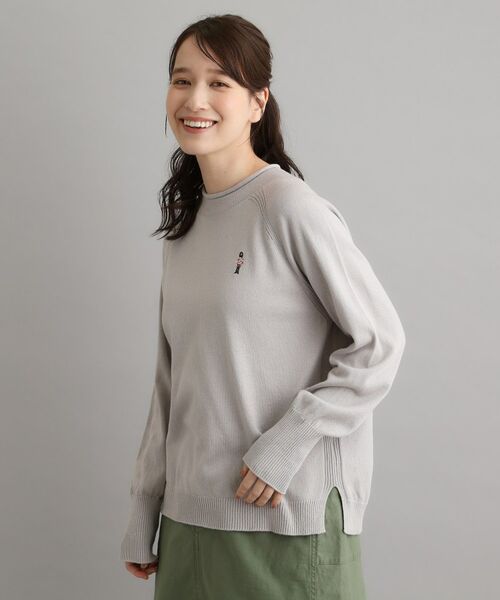 LAURA ASHLEY / ローラ アシュレイ ニット・セーター | 【日本製】コットン ソルジャー刺繍プルオーバー | 詳細1