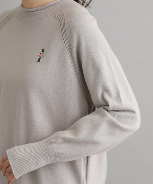 LAURA ASHLEY / ローラ アシュレイ ニット・セーター | 【日本製】コットン ソルジャー刺繍プルオーバー | 詳細13