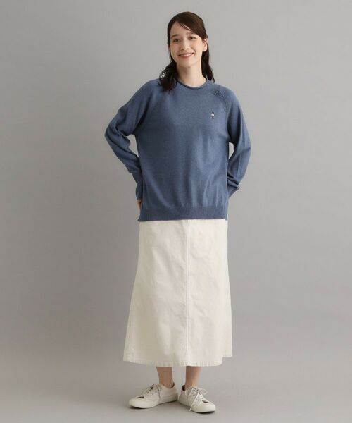 LAURA ASHLEY / ローラ アシュレイ ニット・セーター | 【日本製】コットン ソルジャー刺繍プルオーバー | 詳細6