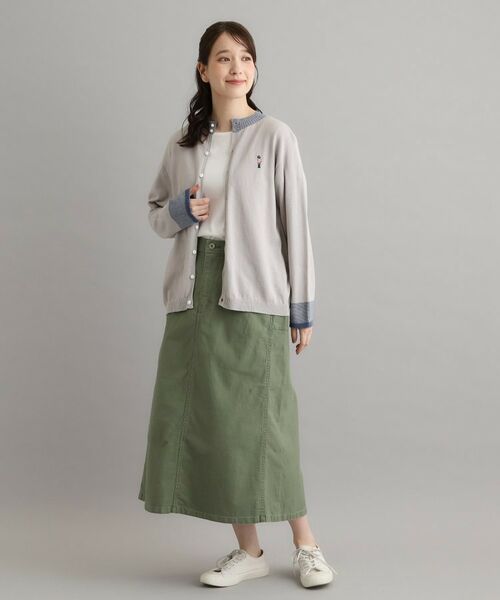 LAURA ASHLEY / ローラ アシュレイ カーディガン・ボレロ | 【日本製/ワンマイルウエア】コットン ソルジャー刺繍カーディガン | 詳細1