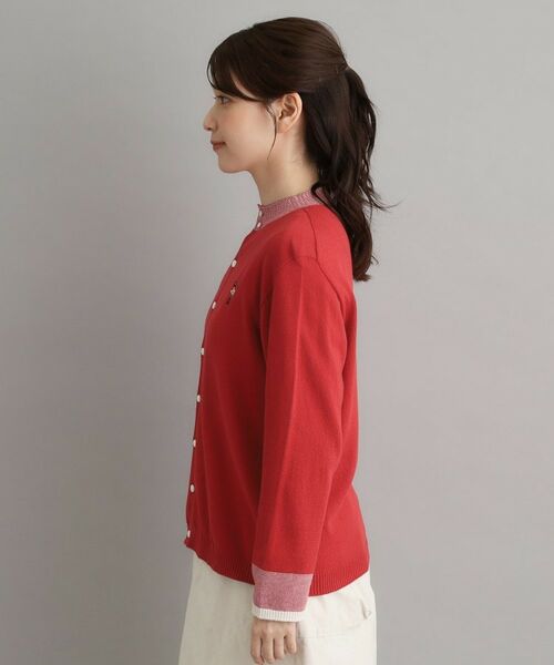 LAURA ASHLEY / ローラ アシュレイ カーディガン・ボレロ | 【日本製/ワンマイルウエア】コットン ソルジャー刺繍カーディガン | 詳細10